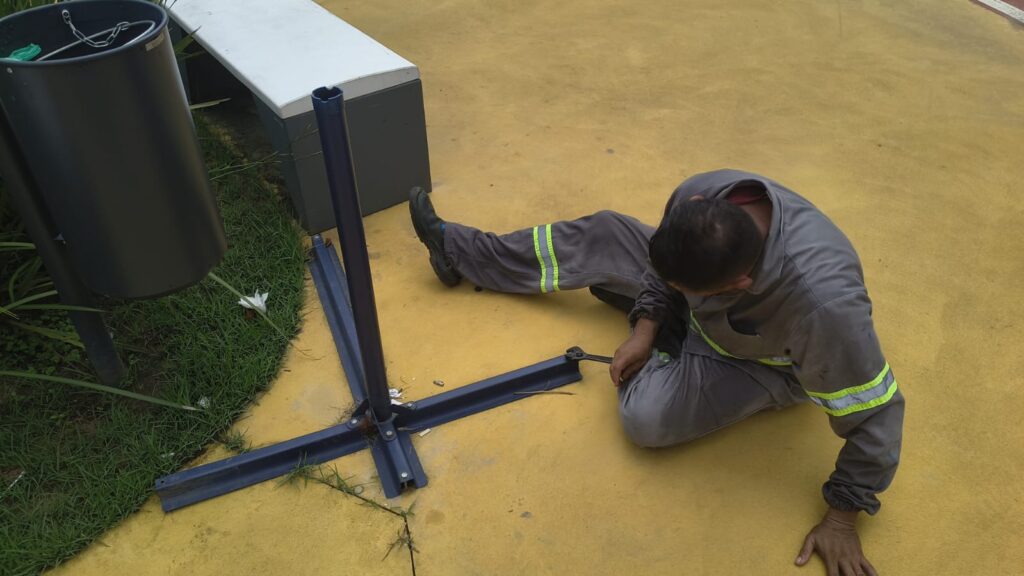 Parque Linear da Doca recebe serviços de manutenção e reparos