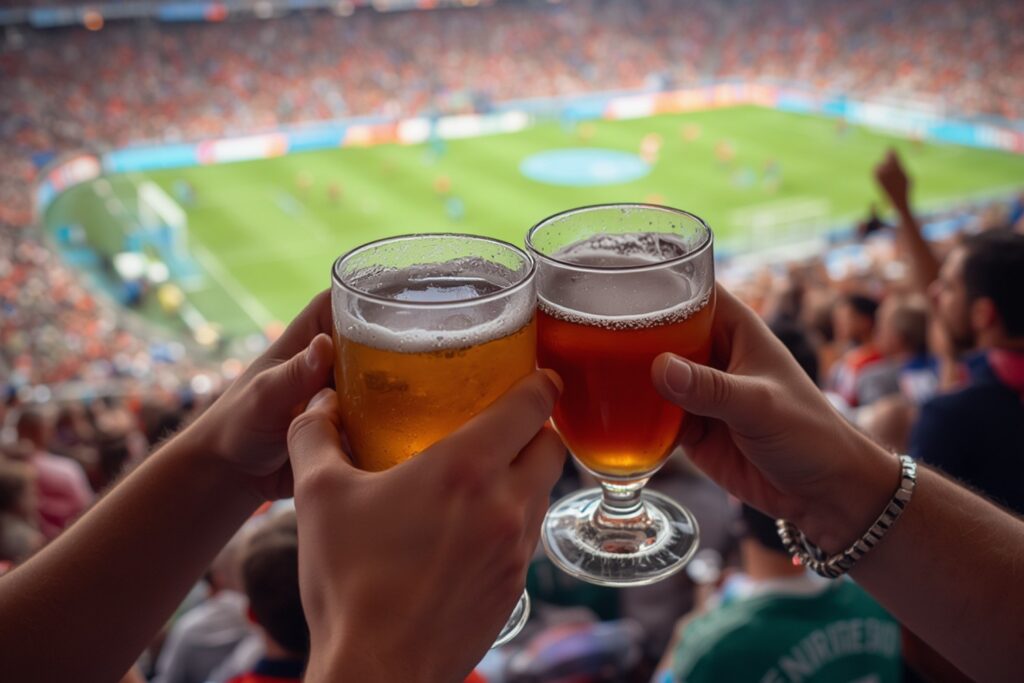 Excesso de bebidas durante os jogos pode ser um risco à saúde