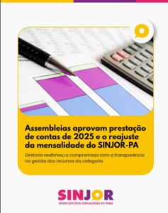 Jornalistas aprovam em assembleia reajuste de mensalidade por boleto e pix, a partir de agosto