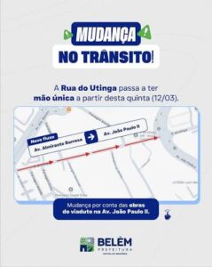 Rua Gaspar Vianna será interditada neste domingo