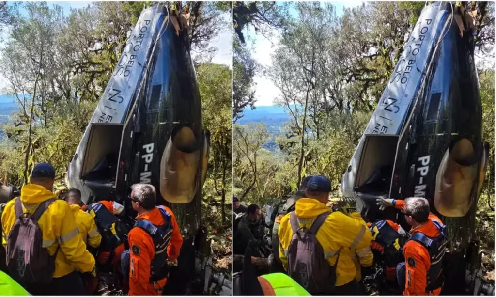 Corpos de vítimas de queda de helicóptero em SC são liberados