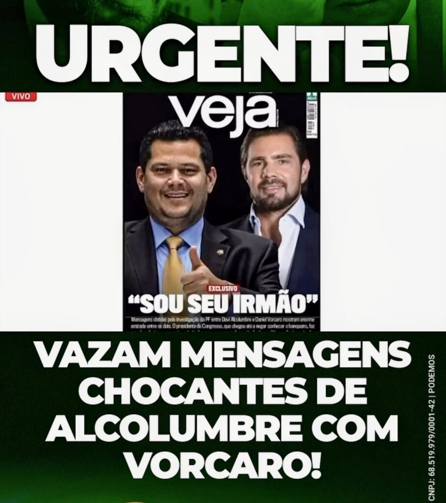 “Sou seu irmão”: mensagens reveladas por VEJA expõem proximidade entre Alcolumbre e Vorcaro