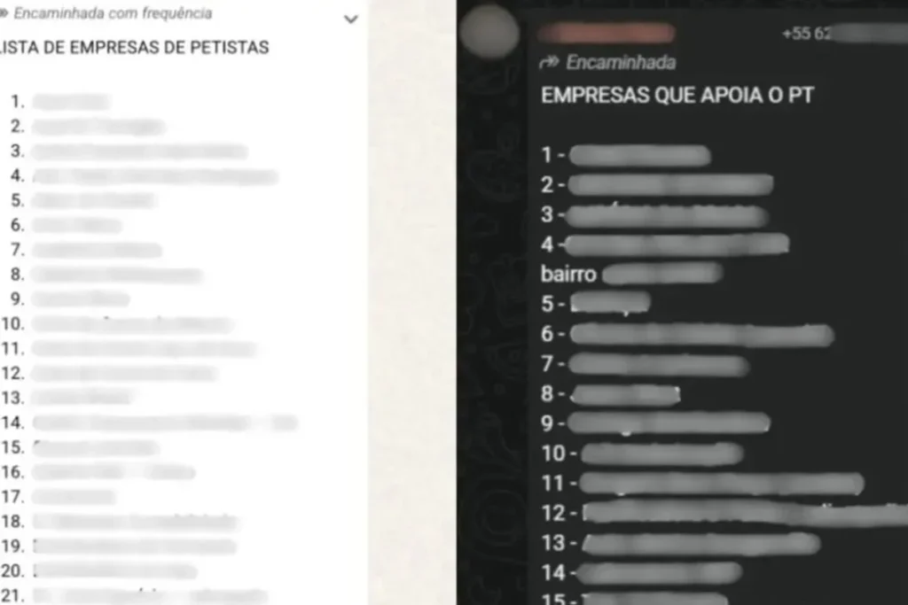 Lista secreta de boicote a “comércios de petistas” toca o terror em Goiás